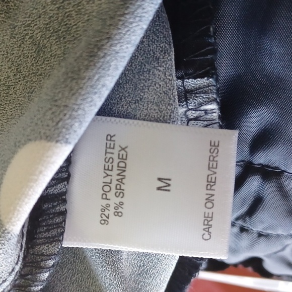 NY&Co Palazzo Pants, black with white polka dots,  NWT - Picture 6 of 7